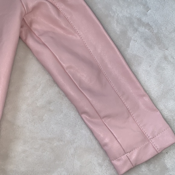 Tahari Pink Faux Leather Jacket 2T 🤩 EUC - Picture 12 of 15